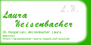 laura weisenbacher business card